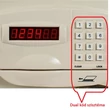 Excellente DUAL CODE DIGITÁLIS BÚTOR SZÉF 40,5x33,5x30,5cm TREZOR SZÁMKÓDOS + MÁGNESKÁRTYÁS ELEKTRONIKUS DUPLA KÓDOS PÁNCÉLSZEKRÉNY