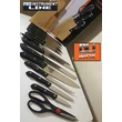 15db-os ProInstrument InoX SHÉF KÉSKÉSZLET FA TARTÓBAN 15 részes KONYHAI CHEF KÉS KÉSZLET