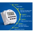 12V DC / 230V BEÉPÍTHETŐ 16x NAPI - HETI DIGITÁLIS KAPCSOLÓÓRA PROGRAMOZHATÓ IDŐZÍTŐ 16A TIMER 1 perc-168 óra 110-250V IDŐKAPCSOLÓ