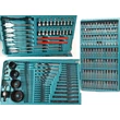 MAKITA Pro 216db-os HSS FÚRÓSZÁR BIT DUGÓKULCS FAFÚRÓ FÚRÓ SZERSZÁMKÉSZLET + KOFFER TORX PZ T PH HEX 216 részes szett