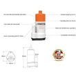 ProInstrument Mini 12V BÚVÁRSZIVATTYÚ 720 Liter / óra 6 méter VÍZSZIVATTYÚ FENÉKSZIVATTYÚ MERÜLŐ FENÉKVÍZ HAJÓ YACHT SZIVATTYÚ 10x5cm 3 év GARANCIA