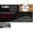 25 méter 3DRedLine ÖNBEÁLLÓ AUTOMATA LÉZERES SZINTEZŐ 360° KERESZTLÉZERES ÖNSZINTEZŐ VONALLÉZER LÉZER VÍZSZINTEZŐ + SZEMÜVEG + KOFFER
