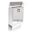 Classic INOX ROZSDAMENTES ACÉL POSTALÁDA KÜLTÉRI BELTÉRI 2 részes LEVÉLSZEKRÉNY