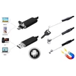 2in1 AnDroid 1,5 méter / 5,5mm OKOSTELEFON ENDOSZKÓP KAMERA OTG USB / Micro USB / TABLET / PC / CMOS OBJEKTÍV IP67 VÍZÁLLÓ 6x SMD LED FOTÓ / VIDEÓ