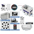 ProInstrument AnA40K INOX Heating IPARI 6 Literes 180W ULTRAHANGOS TISZTÍTÓ GÉP + MELEGÍTŐ FUNKCIÓVAL 20-80°C HŐFOKSZABÁLYZÓS MOSÓ