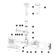 Filtrációs tó szökőkút szivattyú szűrővel 3000l/h 55W