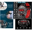 EKG pontosságú 25 FUNKCIÓS BLUETOOTH OKOSÓRA VÉRNYOMÁSMÉRŐ PULZUSMÉRŐ LÉPÉSSZÁMLÁLÓ Android iOS PiroS IP68 VÍZÁLLÓ ÉRINTŐKÉPERNYŐS SPORTÓRA KARÓRA