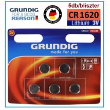 GRUNDIG Premium CR1620 LITHIUM GOMBELEM 5db / bliszter 3V elem
