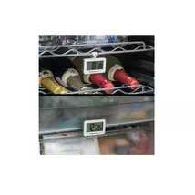 Digitális hűtőhőmérő és páratartalommérő felakasztható kampóval