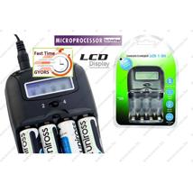 1150mAh DIGITÁLIS GYORS CERUZA AKKUTÖLTŐ Delta U AA és AAA 