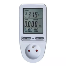 Precision konnektoros fogyasztásmérő 3680W 16A digitális energiaköltségmérő otthoni energia fogyasztás mérő wattmérő