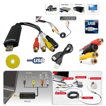 USB digitalizáló konverter AUDIO VHS ARCHIVÁLÓ + CD SZOFTWER GABBER
