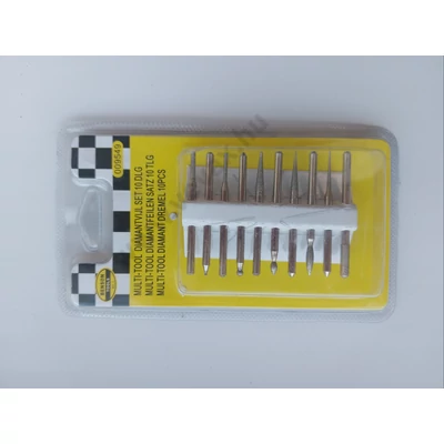 Mini fúróhoz gravírozó, csiszoló szárkészlet, 10db-os