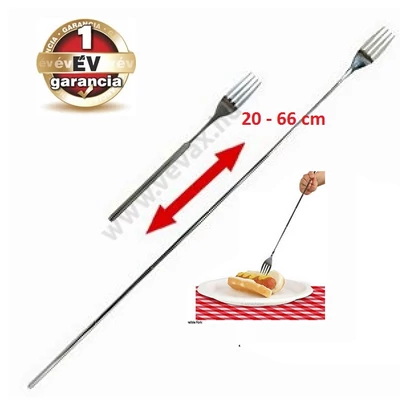 TELESZKÓPOS VILLA 20-66cm GRILLEZŐ KIHÚZHATÓ BBQ GRILL VILLA 1 év GARANCIA