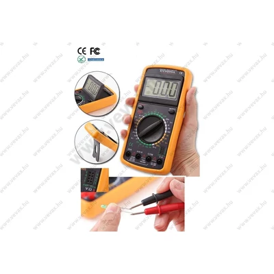 EXCEL DT9205A DIGITÁLIS MULTIMÉTER AC/DC 1000V 20A ELLENÁLLÁS DIÓDA TRANZISZTOR MÉRŐMŰSZER