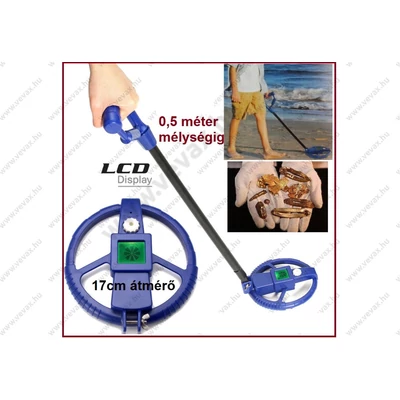 First DIGITÁLIS FÉMKERESŐ 50cm MÉLYSÉGIG FÉMDETEKTOR LCD KINCSKERESŐ KEZDŐ / GYEREK DETEKTOR