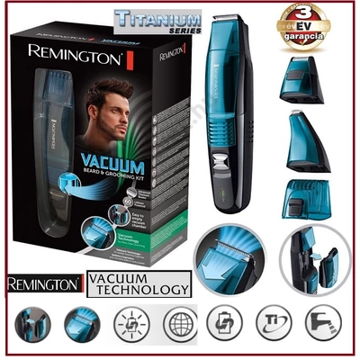 REMINGTON VÁKUUM ELSZÍVÓS SZAKÁLLVÁGÓ TITÁN KÉSEKKEL 7 feltéttel AKKUS SZAKÁLLNYÍRÓ MB6550 3 év GARANCIA