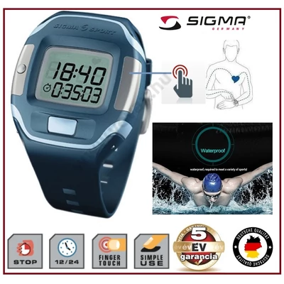 SIGMA PULZUSMÉRŐ KARÓRA ÉRINTŐS SZENZOROS FITNESS DIGITÁLIS SPORTÓRA 5 év GARANCIA