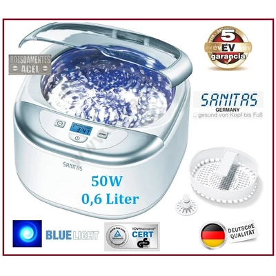 SANITAS BLue 0,6 Literes 55W ULTRAHANGOS TISZTÍTÓ GÉP DIGITÁLIS MOSÓ 5 programos 5 év GARANCIA