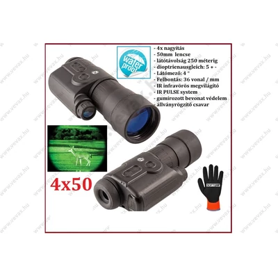 4x50 ÉJJELLÁTÓ TÁVCSŐ 250 méterig MONOKULÁRIS INFRA ÉJSZAKAI IR TÁVCSŐ