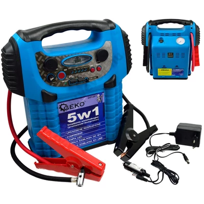 5in1 AUTÓ GYORSINDÍTÓ KOMPRESSZOR 2x 12V 17bar 250PSI 1200A AKKUTÖLTŐ BIKÁZÓ ÁRAMFORRÁS RÁSEGÍTŐ INDÍTÓ STARTER AKKUMULÁTORTÖLTŐ