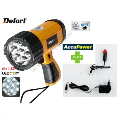 DEFORT Pro AKKUS / 230V 7x SUPER LED MUNKALÁMPA SZERELŐLÁMPA KÉZI LÁMPA REFLEKTOR