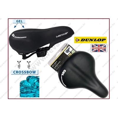 DUNLOP Gel Comfortable ZSELÉS KERÉKPÁRNYEREG DUPLA RUGÓS KERÉKPÁR ÜLÉS KERÉKPÁR NYEREG
