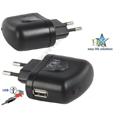 HQ USB HÁLÓZATI TÖLTŐ ADAPTER 5V / 230V 1A 1000mAh TÁPEGYSÉG DUGVILLA P.SUP.USB401