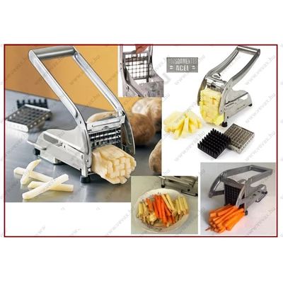 Chef KÉZI FÉM!! AUTOMATA ZÖLDSÉGSZELETELŐ BURGONYA HASÁBBURGONYA RÉPA VÁGÓ