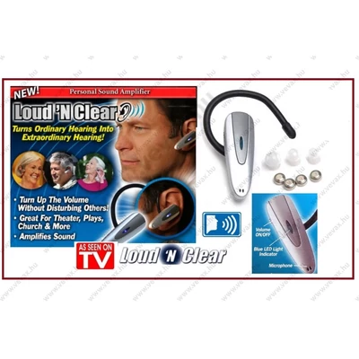 Loud N Clear DIGITÁLIS NAGYOTHALLÓ KÉSZÜLÉK FÜLHALLGATÓ HEDASET HALLÓKÉSZÜLÉK HANGERŐSÍTŐ