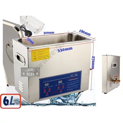 ipari 6 literes 180W ultrahangos tisztítógép
