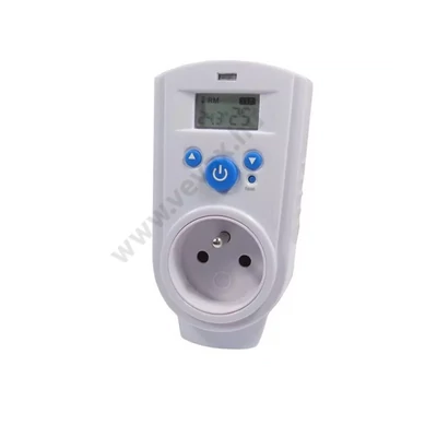 Digitális konnektor termosztát 16A