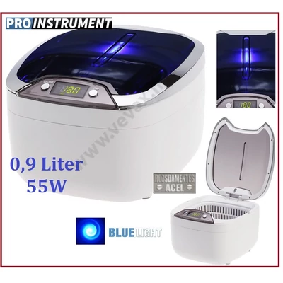 Ultrahangos tisztító gép 0,85L 55W "BLue"