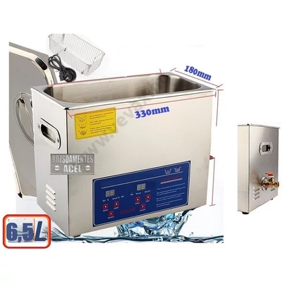 Ipari 6,5 literes 180W ultrahangos tisztító gép