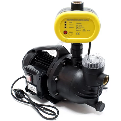 Jet AUTOMATIKUS NYOMÁSKAPCSOLÓVAL KERTI SZIVATTYÚ 1100W 4600 liter / óra 45 méter ÖNFELSZÍVÓ HORDOZHATÓ ÖNTÖZŐSZIVATTYÚ VÍZSZIVATTYÚ