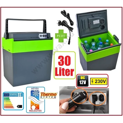 AUTÓS HŰTŐLÁDA + MELEGÍTŐ 30 Literes