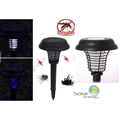 50m2 NAPELEMES KÜLTÉRI UV ELEKTROMOS ROVARCSAPDA DC 400V  + LED KERTI LÁMPA